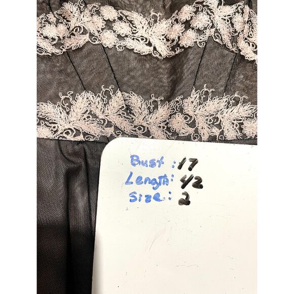 Laundry by shelli Segal dress Y2K whimsy goth emo fairy retro casual prom women2 - Picture 7 of 10